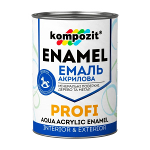 Эмаль акриловая Kompozit PROFI 10л Зеленая глянцевая надежный