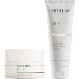 Набір Christina Silk №4 Крем для обличчя Christina Silk UpGrade Cream 50 мл +Очищаючий крем Christina Silk CleanUp Cleansing Cream 120 мл (7290100367315/7290100367124) надійний