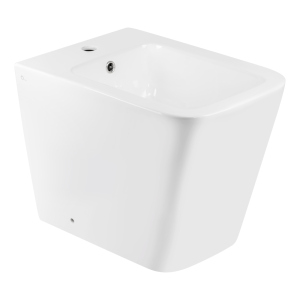 Биде напольное Qtap Crow 545х360х410 White QT05443370W лучшая модель в Николаеве