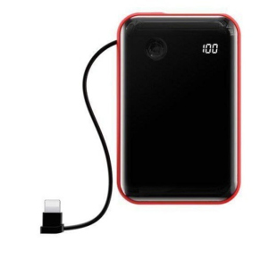 хороша модель Портативний акумулятор Baseus Mini S Digital Display 3A 10000mAh (with Lightning cable) (PPXF-E09) Red