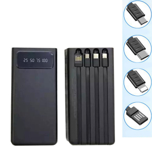 Павер банк 4 в 1 Power Bank 4in1 20000 mAh Чорний ТОП в Миколаєві