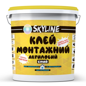 Клей монтажний акриловий універсальний SkyLine 12 кг. ТОП в Миколаєві