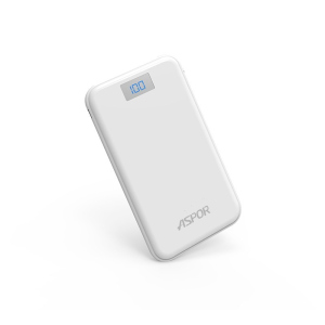 Power Bank Aspor A386 12000mAh 2USB/1A/2.4А Soft touch White