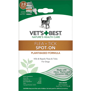 Краплі Vet's Best Flea&amp;Tick Spot On від бліх та кліщів для собак 17.7 мл (vb10472) в Миколаєві