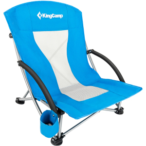 Крісло розкладне KingCamp Beach Chair (KC3841) Синє (KC3841 BLUE) ТОП в Миколаєві