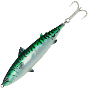 Блешня DAM Salt-X Mackerel Pilks 100 г 11 см трійник № 1/0 Green Glow UV (69489) краща модель в Миколаєві