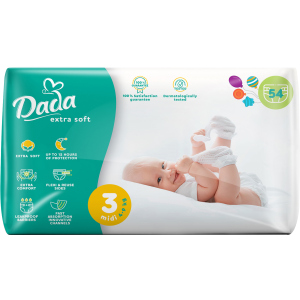 Підгузки для дітей Dada Extra Soft 3 4-9 кг 54 шт (4823071646443_4820174980832) ТОП в Миколаєві