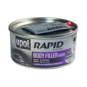 Шпатлевка универсальная быстросохнущая U-POL RAPID Body Filler 1,1 л (RAPID10/1) лучшая модель в Николаеве