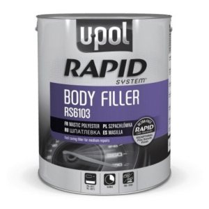 Шпаклівка універсальна швидковисихаюча U-POL RAPID Body Filler 3 л (RAPID10/3) краща модель в Миколаєві