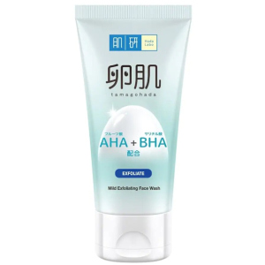 М'яка пінка для обличчя Hada Labo AHA+BHA Tamagohada Exfolication Face Wash 130 г (6917246006328) краща модель в Миколаєві