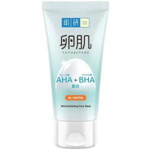 хороша модель Пінка для вмивання Hada Labo AHA+BHA Tamagohada Oil Control Face Wash регулююча жирність шкіри 130 г (4895186003770)