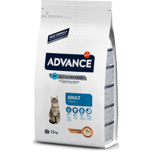 Сухий корм для дорослих котів та кішок Advance Adult Chicken &amp; Rice 1.5 кг (8410650151946) краща модель в Миколаєві