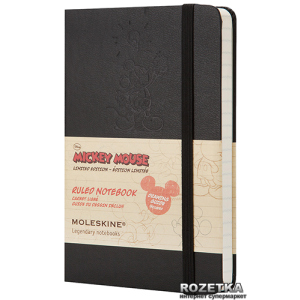 Нотатник Moleskine Disney 9 х 14 см 192 сторінки в лінійку Чорна (9788866137887) ТОП в Миколаєві