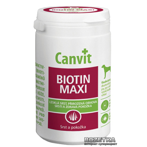 Витаминно-минеральный комплекс Canvit Biotin Maxi для собак таблетки 76 шт (can50715)