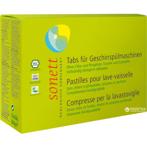 Органічні таблетки для посудомийних машин Sonett 25 шт (4007547402805) в Миколаєві