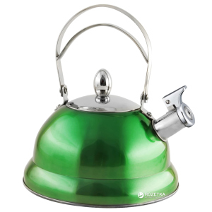 Чайник Lora NS11KET зі свистком 3 л Зелений (H11-006) надійний