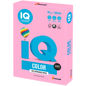 Папір IQ Color Neon Pink рожевий А4 80г/м2 500 аркушів (9003974411873) ТОП в Миколаєві