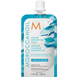 Маска з ефектом кольору MoroccanOil Color Depositing Mask колір Aquamarine 30 мл (7290113140714) краща модель в Миколаєві