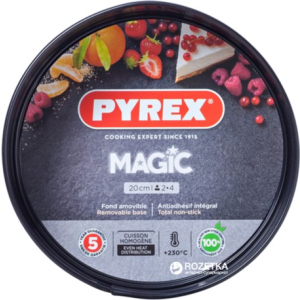 Форма круглая для выпечки с разъёмной чашей Pyrex Magic20 см Круглая Черная (MG20BS6) в Николаеве