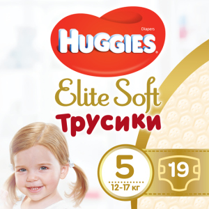 хороша модель Трусики-підгузки Huggies Elite Soft Pants 5 (XL) 19 шт (5029053546988)