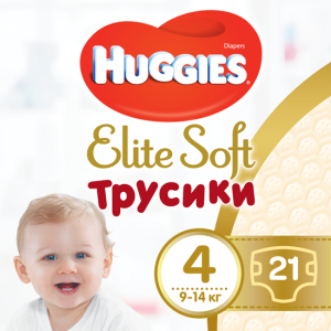 Трусики-підгузки Huggies Elite Soft Pants 4 (L) 21 шт (5029053546971) краща модель в Миколаєві