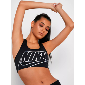 Спортивный топ Nike Swoosh Futura Bra BV3643-010 S (193655466588) в Николаеве