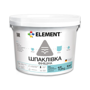 Фінішна шпаклівка "ELEMENT" 15 кг краща модель в Миколаєві