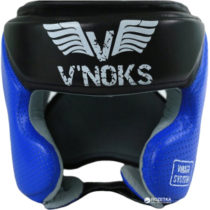 Боксерський шолом V`Noks Futuro Tec L Чорний/Синій (2189_60052) краща модель в Миколаєві