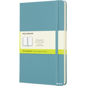 Нотатник Moleskine Classic 13 х 21 см 240 сторінок без линівки Океанський синій (8058341715383) краща модель в Миколаєві