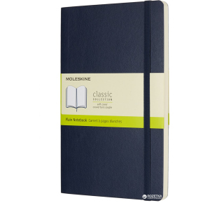 Нотатник Moleskine Classic 13 х 21 см 192 сторінки без лінівки Сапфір М'яка обкладинка (8055002854757) в Миколаєві