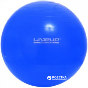 Фітбол LiveUp Gym Ball 65 см Blue (LS3221-65b) краща модель в Миколаєві