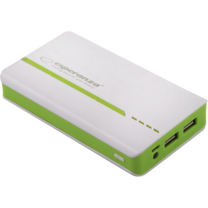 УМБ Esperanza 11000 mAh White/Green (EMP107WG) в Миколаєві