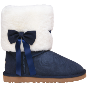 Уггі UGG Classic Short Fur Bow 117014 38 Navy ТОП в Миколаєві