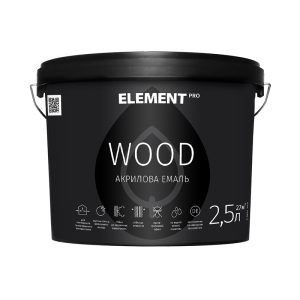 купить Акриловая эмаль для дерева WOOD ELEMENT PRO 2.5 л