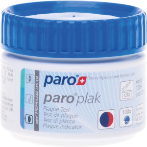 2-кольорові таблетки для індикації зубного нальоту Paro Swiss plak 100 шт (7610458012093) ТОП в Миколаєві