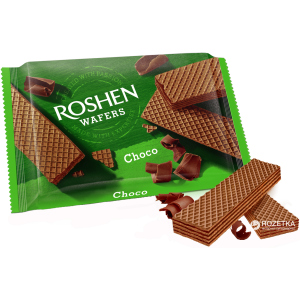 Упаковка вафель Roshen Wafers Шоколад 40 шт х 72 г (4823077633808) надежный