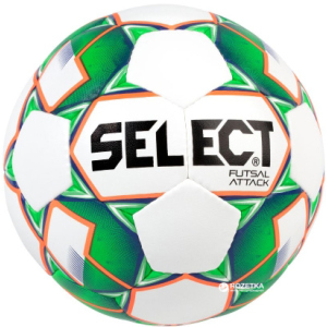 М'яч футзальний Select Futsal Attack New (046) №4 White-Green (5703543187102) ТОП в Миколаєві