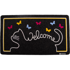 Придверный коврик IzziHome Italyan Kokardo Cat Welcome 40x70 (2200000542038) ТОП в Николаеве