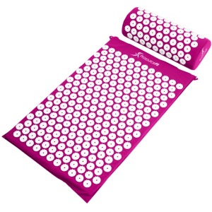 Коврик массажно-акупунктурный ProSource Acupressure Mat and Pillow Set с подушкой 64 х 40 см Фиолетовый (ps-1202-accuset-purple) лучшая модель в Николаеве