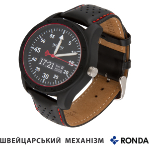 Смарт-годинник Atrix Infinitys X20 45mm Swiss Sport Chrono Black-Leather (swwpaii2sscbl) рейтинг