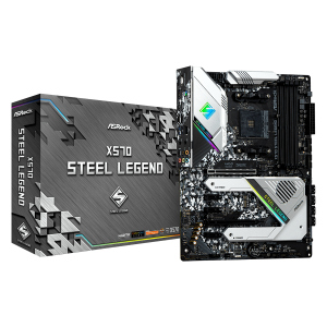 Материнская плата ASRock X570 Steel Legen AM4 DDR4 SATA3 PCI-E HDMI/DP (181334) в Николаеве