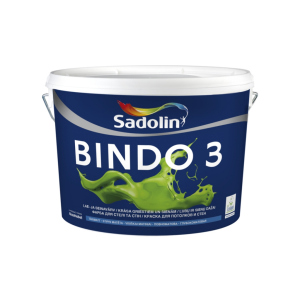 Краска для стен и потолков Sadolin Bindo 3 BW 10 литров лучшая модель в Николаеве