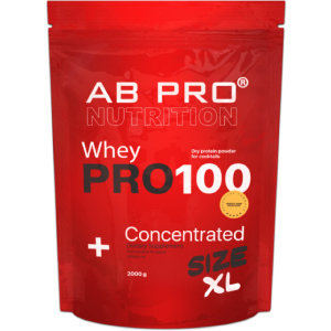 Протеїн AB PRO PRO 100 Whey Concentrated 2000 г Арахіс-карамель (PRO2000ABPC79) надійний