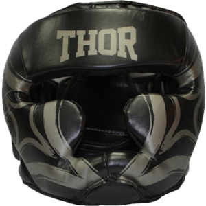 Боксерский шлем Thor 727 Cobra M Black (727 (Leather) BLK M) в Николаеве