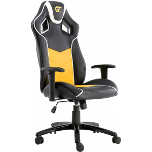 Кресло для геймеров GT RACER X-2560 Black/White/Yellow ТОП в Николаеве