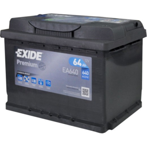 Автомобільний акумулятор Exide Premium 6СТ-64 (EA640) 64 Аг (-/+) Euro 640 А (EA640) краща модель в Миколаєві