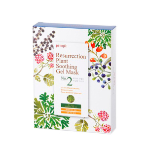 Зволожуюча маска для обличчя Petitfee Resurrection Plant Soothing Gel Mask 10 х 30 г (8809508850092) ТОП в Миколаєві