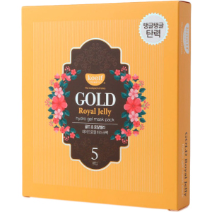 Гідрогелева маска для обличчя із золотом Koelf Gold & Royal Jelly Mask 5 х 30 г (8809239802582) краща модель в Миколаєві