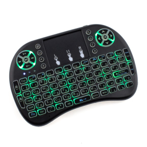 Клавіатура бездротова Protech Mini Keyboard UKC з підсвічуванням (111-tg)