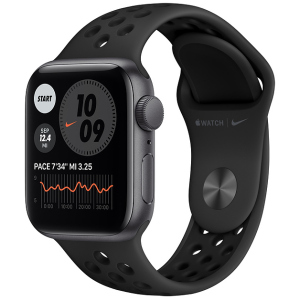 Смарт-часы Apple Watch SE Nike GPS 40mm Space Gray Aluminium Case with Anthracite/Black Nike Sport Band (MYYF2UL/A) краща модель в Миколаєві